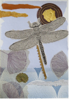Michelle Mabbott - Collage with textiles, stitch & mixed media